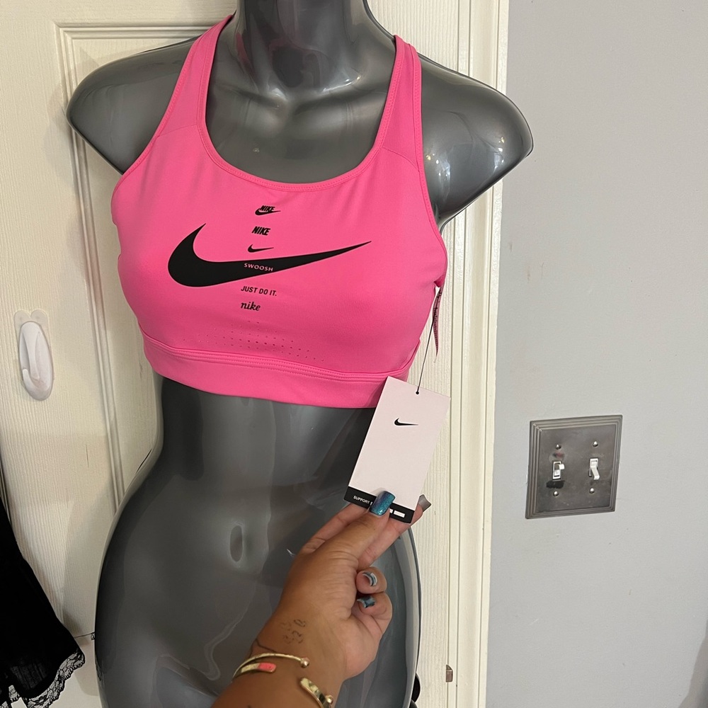 Nike Pink Sports Bra Medium Impact